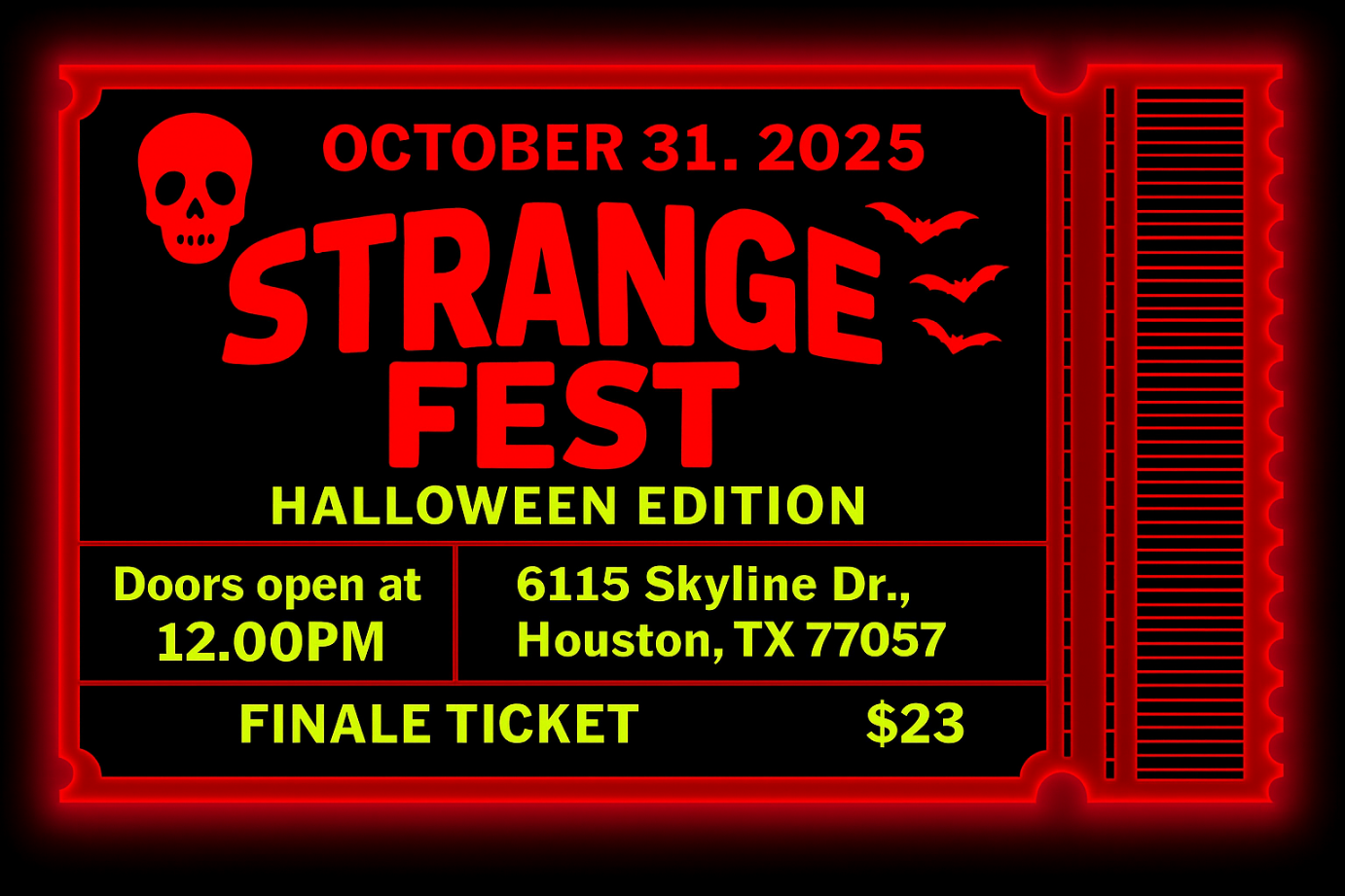Strange Fest Ticket
